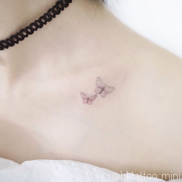 Tiny Butterfly Tattoos 