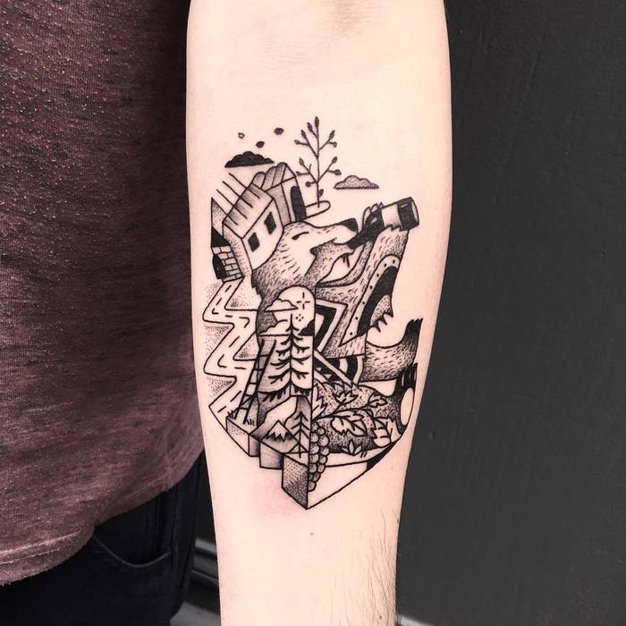 Impressive Abstract Tattoos by Mast Cora
