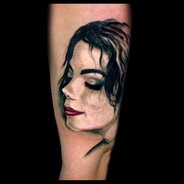 Michael Jackson tattoo by Vlad Tokmenin