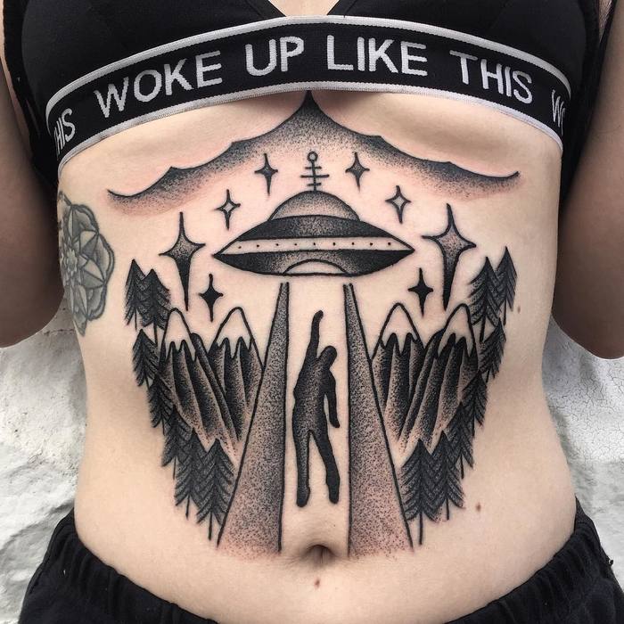 UFO Tattoo Design VINNY MORRIS