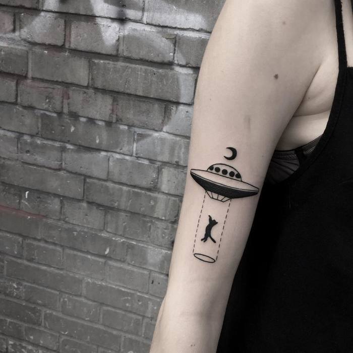 UFO Tattoo Design by Zmierzloki Tattoo