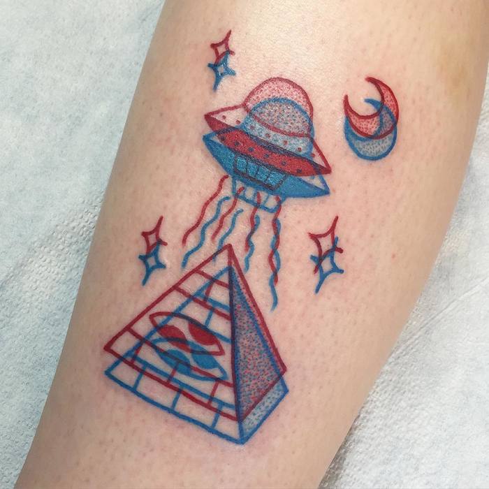 UFO Tattoo Design by winstonthewhale