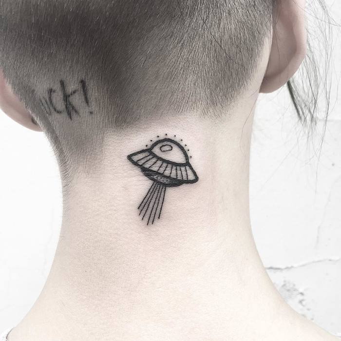 UFO Tattoo Design by Matteo Gallo