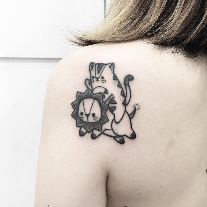 20 Cute Black Ink Tattoos by Tattooer Hugo