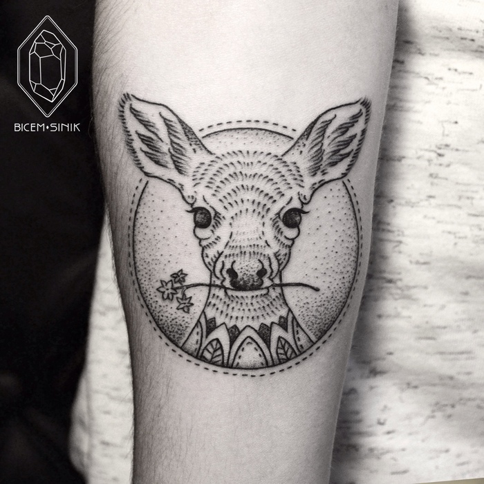 Deer Tattoo by Bicem Sinik