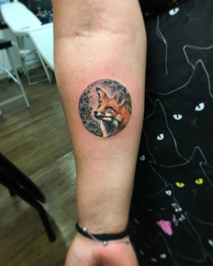 Fox Tattoo By Eva Krbdk