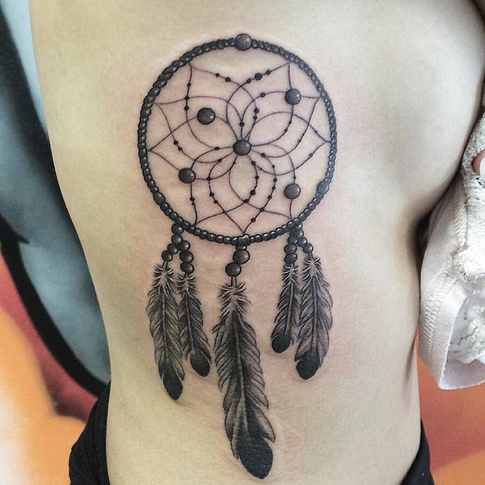 Simple Dreamcatcher Tattoo by Ben Saunders