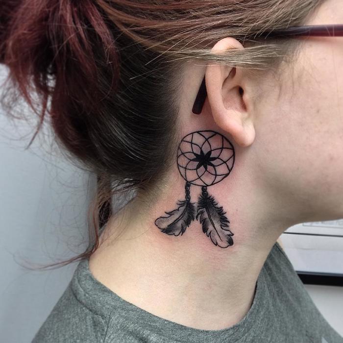 Small Dreamcatcher Tattoo by Psychout