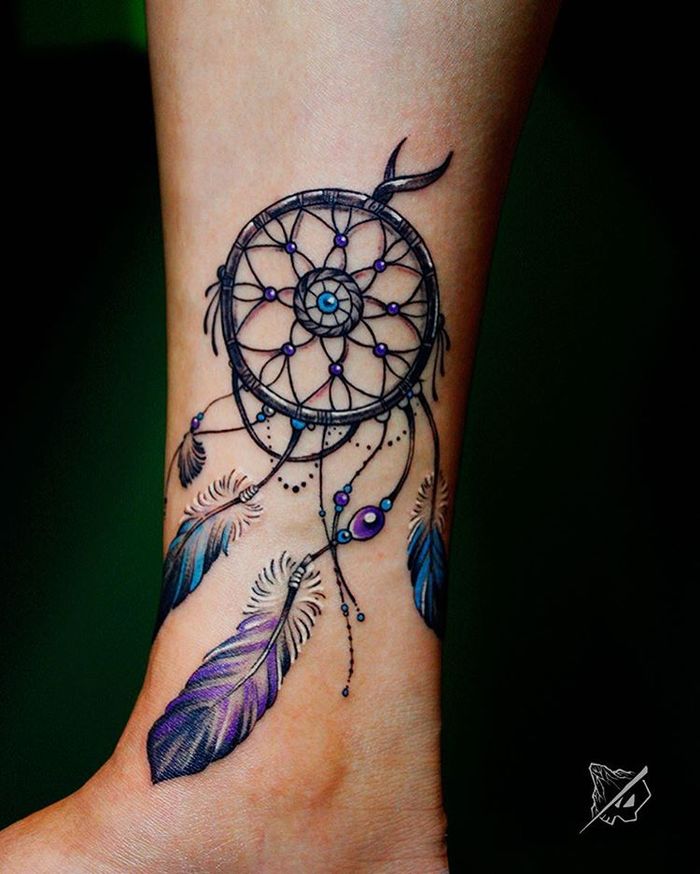 Dreamcatcher Tattoo by kinkyzhangtattoo 