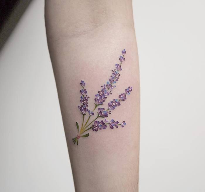 Lavender Tattoo by Georgia Grey