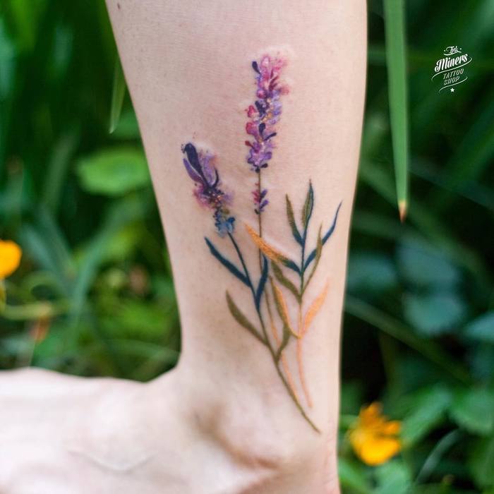 Lavender Tattoo by magdalena_bujak