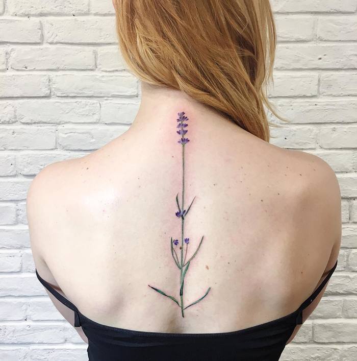 Lavender Tattoo by rit.kit.tattoo