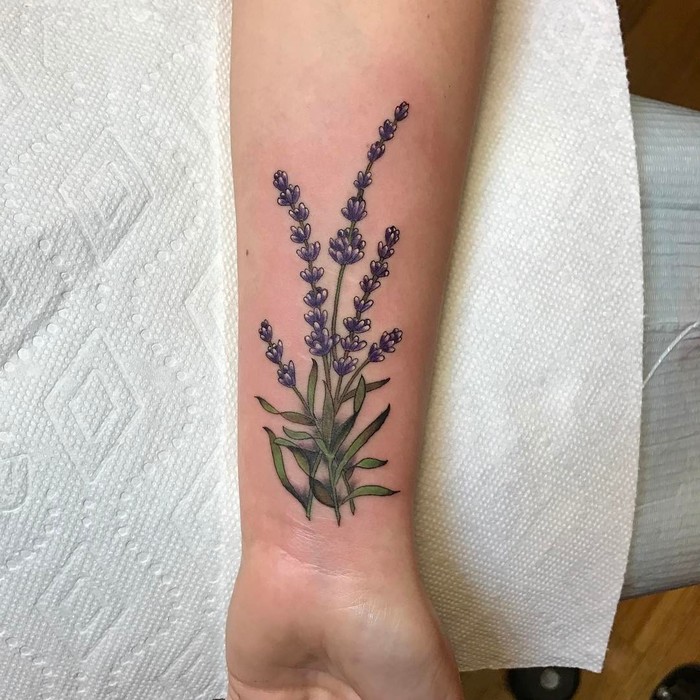 Lavender Tattoo by Karen Glass