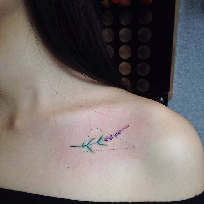 Lavender Tattoo by ixora_chang