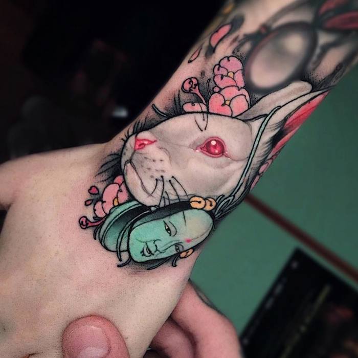 Evil Rabbit Tattoo by Brando Chiesa