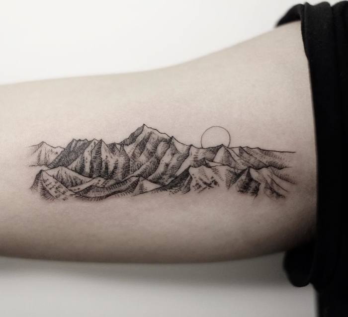 Mountain Range Tattoo by Mirmanda