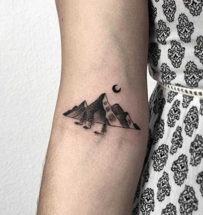 Mountain Tattoo by Mari Dagli Tattoo
