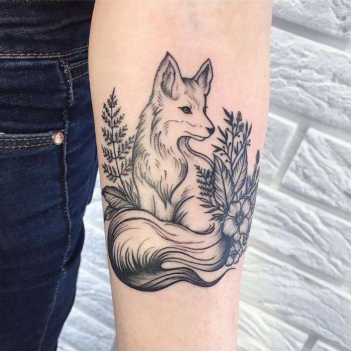 Fox Tattoo by vika_nk93