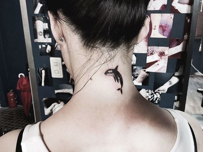 Mini Killer Whale Tattoo by _park_tae_