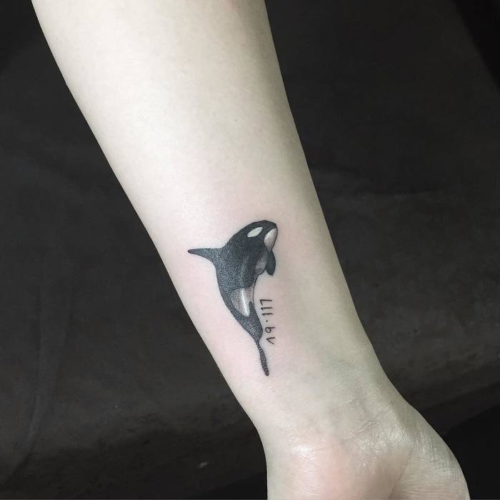 Killer Whale Tattoo by tattooistmuha
