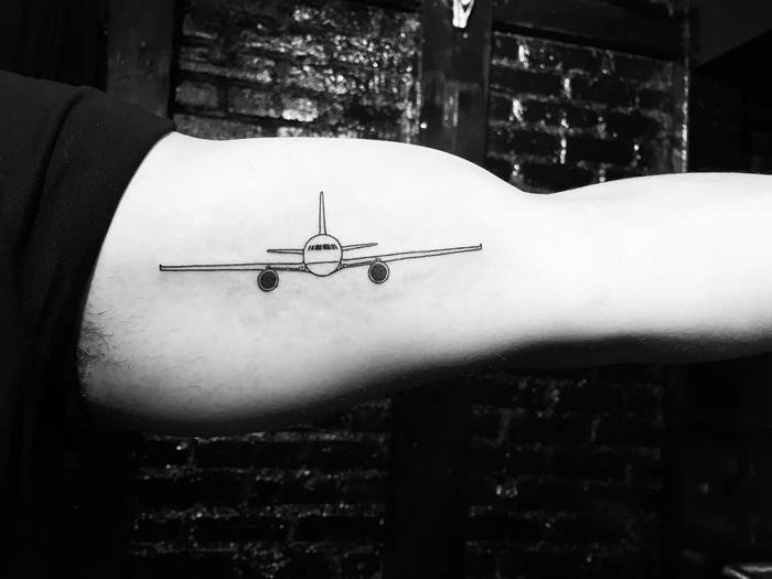 Airplane Tattoo by evantattoo