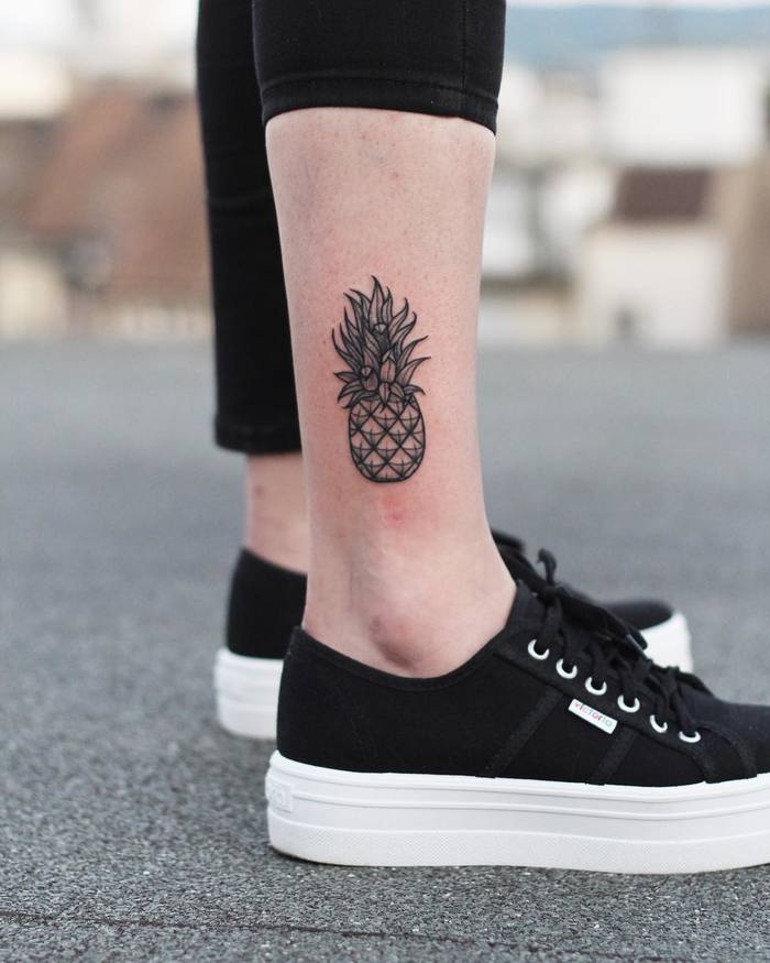 Pineapple Tattoo by valentin.tatau