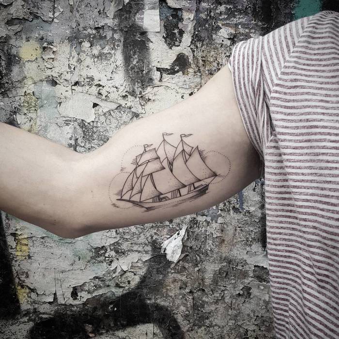 Ship Tattoo by rommy_s