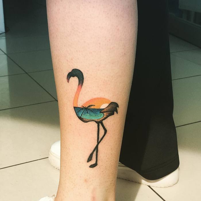 Flamingo Tattoo by tutkucalik_s