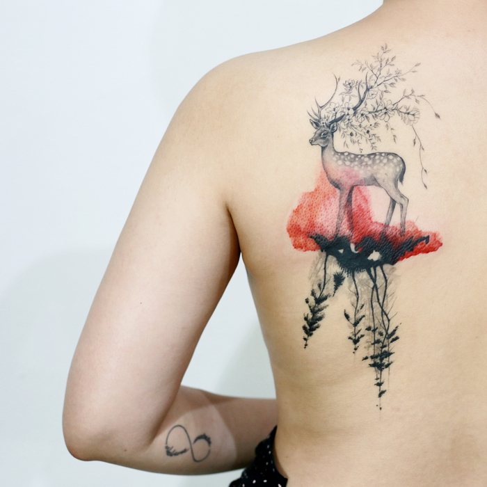 Wonderful Nature Inspired Tattoo by tattooist_doy