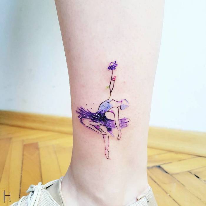 Gorgeous Ballerina Tattoo by hakanadik