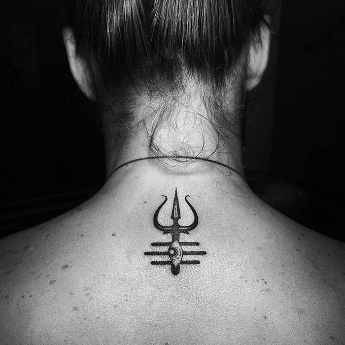 Shiva's Trident Tattoo by mahadev_ki_deewani__