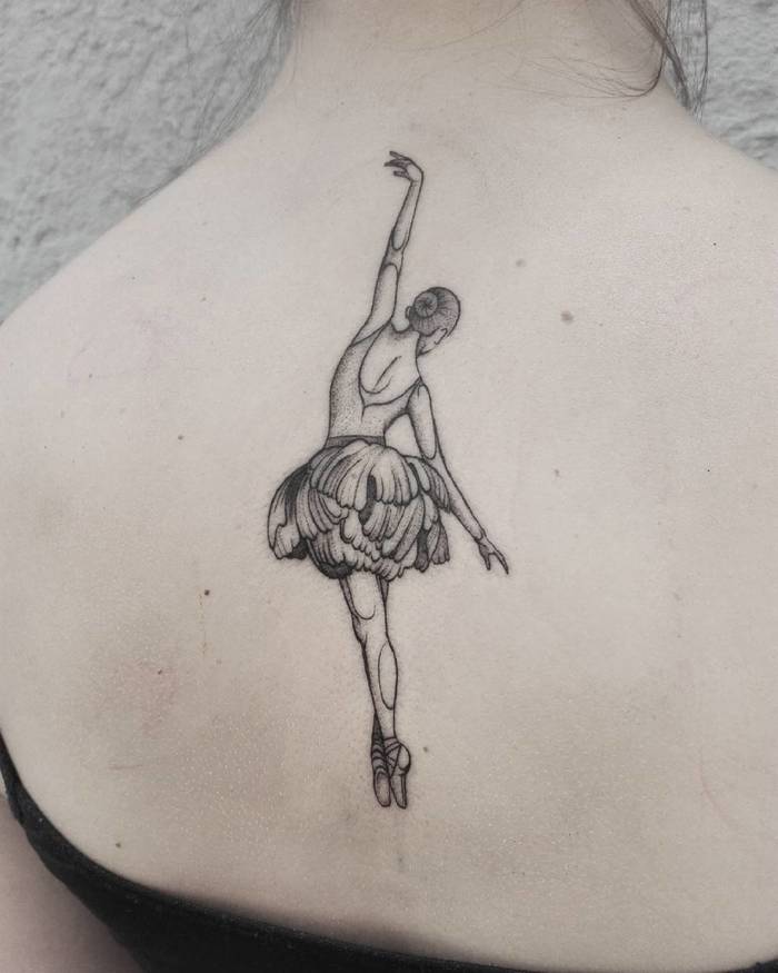 Ballerina Tattoo by tattoos.by.sztrk