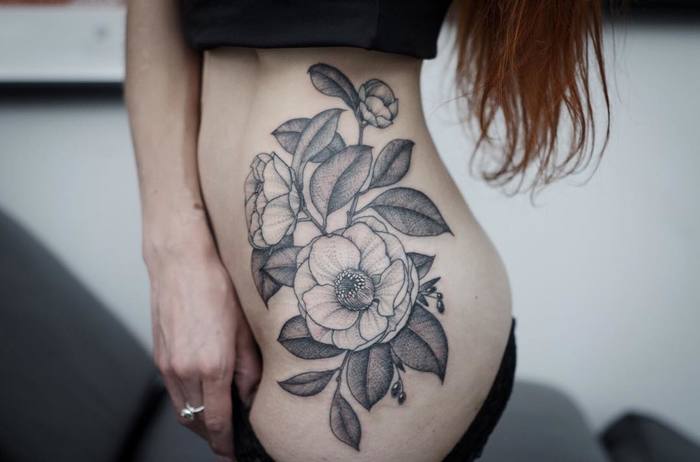 Camellia Tattoo by sashavanilla